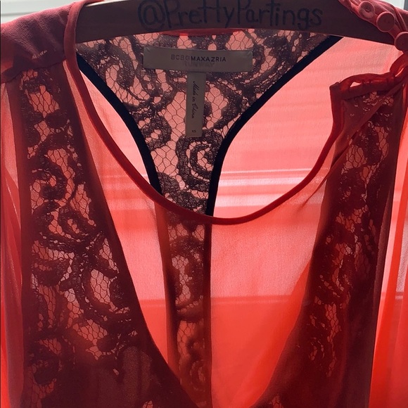 BCBG runway dress coral reef maxi with slit - Picture 6 of 12